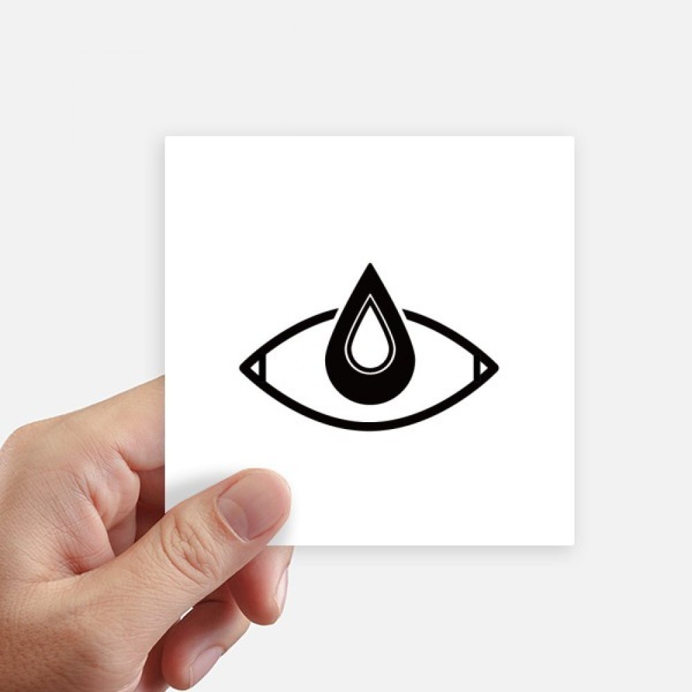 Stickers Eye imperméables motif vecteur noir kit 8 pièces pour valise