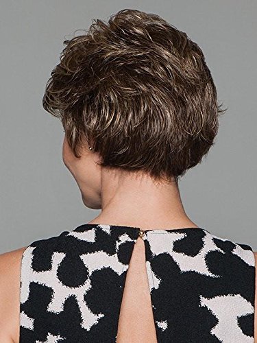 Perk Avg Cap Wig Color G14+ Almond Mist - Gabor Wigs Short Textured Layers Spiky Personal Fit Capless Wide Stretch Thinner Lace