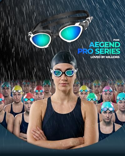 Aegend Kids Polarized Swim Goggles Swimming Pool Goggles for Kids 6 14 Anti Fog Anti UV No - image 9