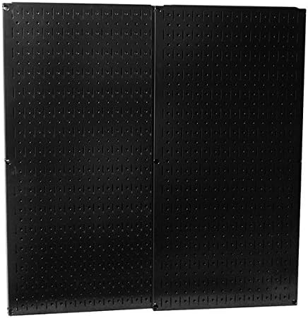 Black Metal Pegboard - Two Panel Pack 32 in. x32 in. Black