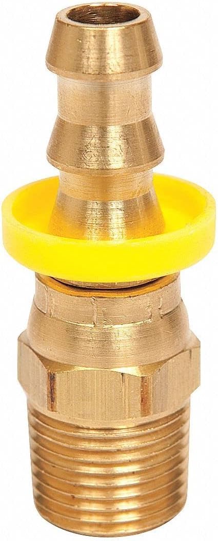 Top Brand Straight Swivel Brass Push On Hose Fitting - PB-NPMX-0404