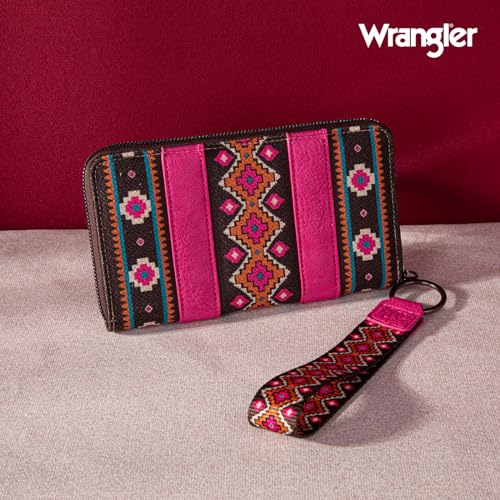 Image of X Wrangler Wristlet Western Wallet Boho Aztec Credit Card Holder for Women