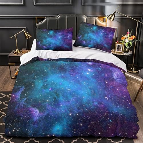 Parure de lit 3D espace pour une chambre cosy et moderne