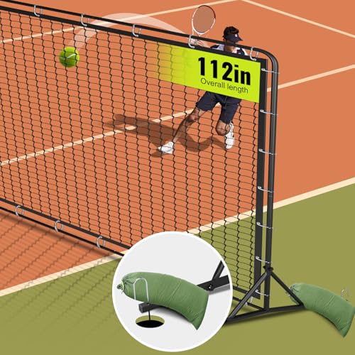 9.4ft x 7.4ft Tennis Rebounder Net, Tennis Rebounder Trainer, Multi-Sport Training Bounce Back Net...