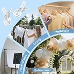 PUGPIU 10 Pack Balloon Arch Clips for Backdrop | Plastic Transparent Spring Clamps | 3.5 Inch Heavy Duty Clip for Backdrop Stand | Birthday Wedding Decoration | Photography Studio | Crafts | Clothing - Image 5