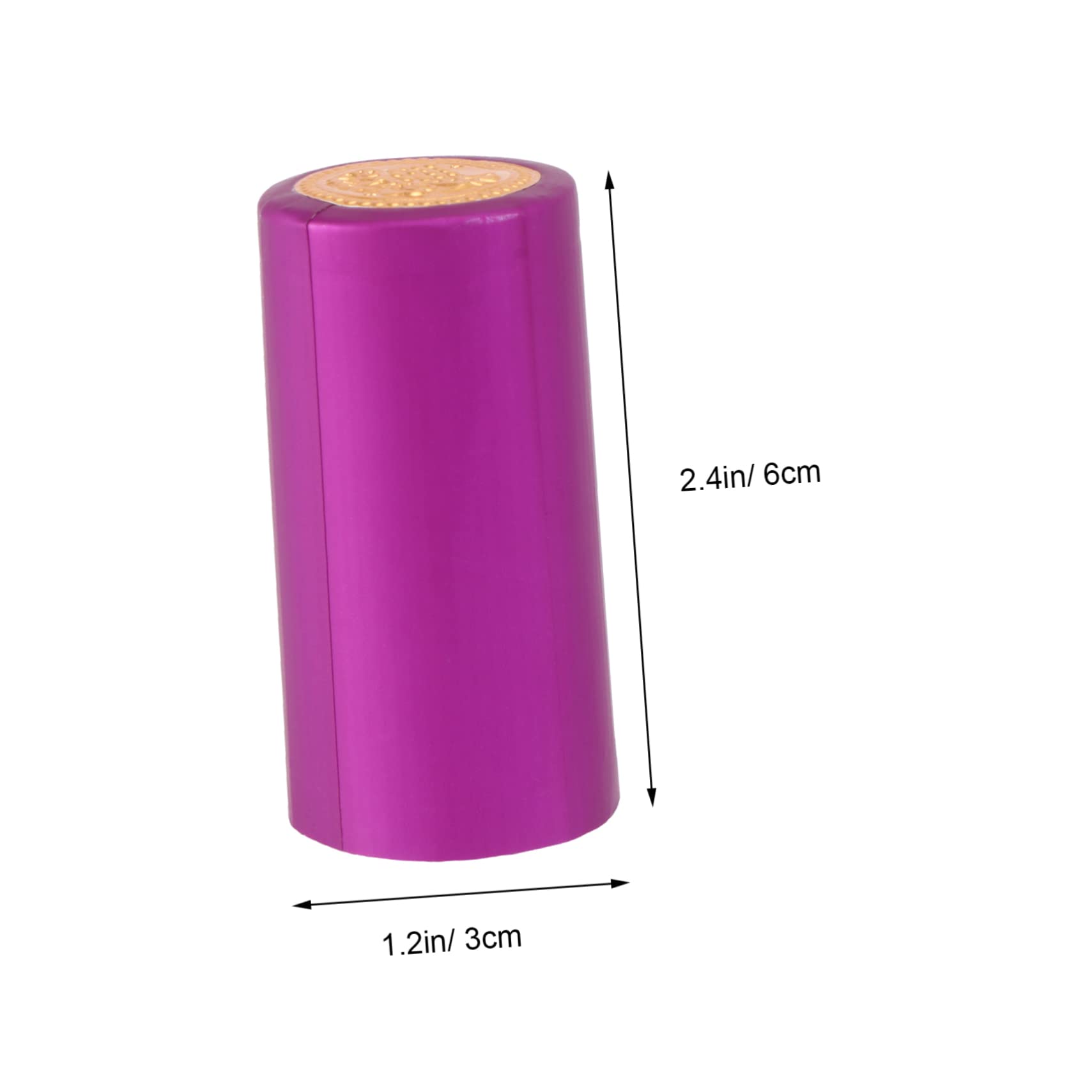 LALADEFIEE Wine Vacuum Stopper 100pcs Red Wine Bottle Film Bottle Capsules Heat Shrinkable for Winery