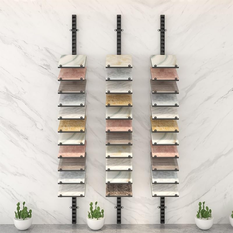 Support d'échantillons de carreaux de sol en marbre au design épuré et robuste - 3