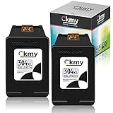 ★Das Paket enthält★--2-Pack wiederaufbereitet für HP 304XL Tintenpatrone für schwarze