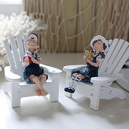 LianLe Spiaggia Sedie Bambole Stile Mediterraneo