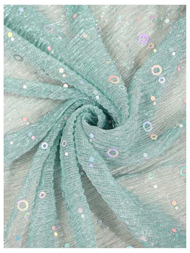 Image of Floerns Women's Sequin Bandana Square Scarf Silk Scarves Mesh Shawl and Wrap for Evening Dresses