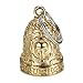 Produktbild BOBIJOO Jewelry - Glück Glocke Motorrad Schutz Biker Triker Schädel Kette Live zu Reiten Gold überzogene Edelstahl