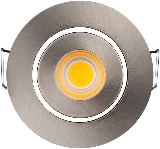 Pack of 10 3W Cob Led Lights Mini Adjustable Recessed Downlights 3000K