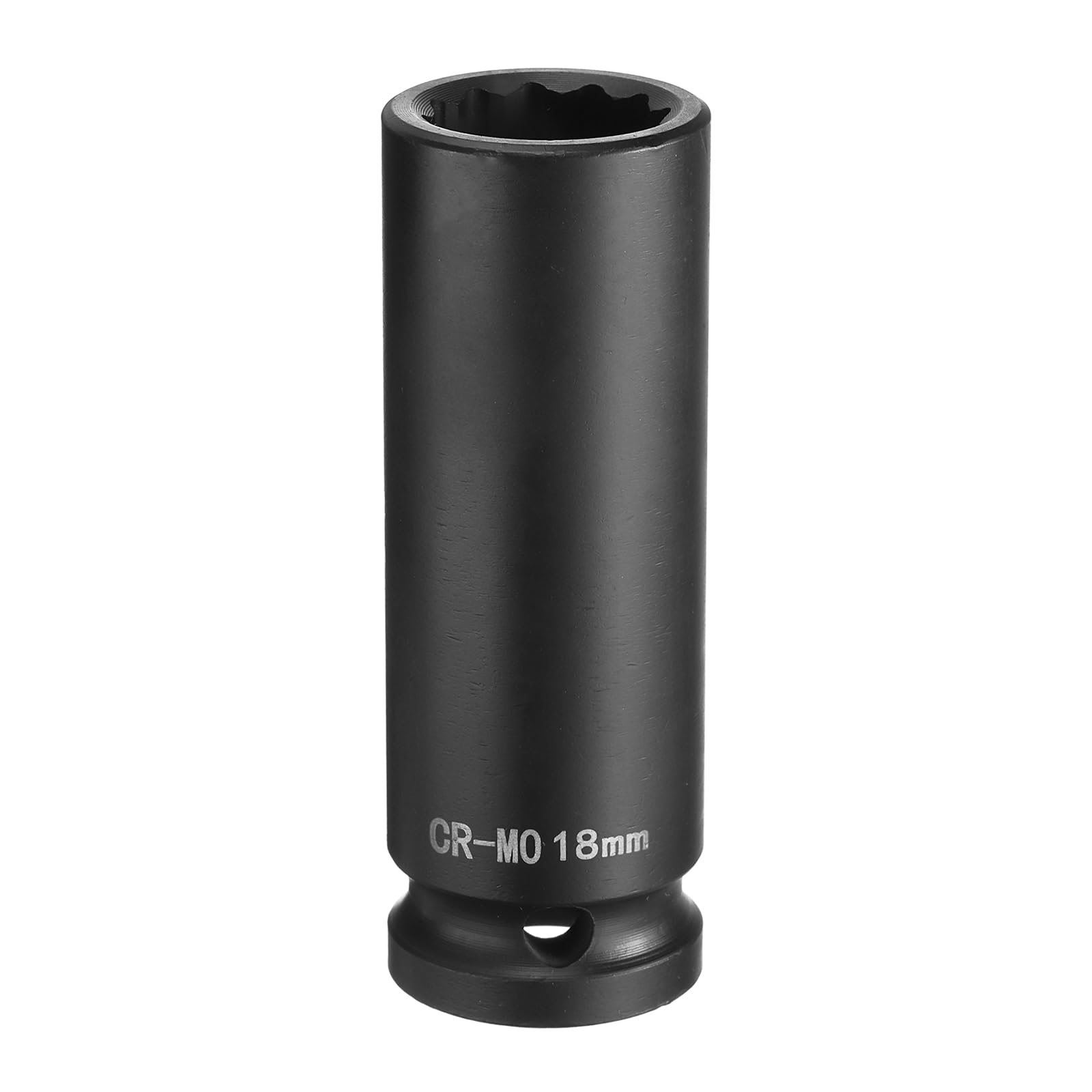 HARFINGTON 12-Point Deep Impact Socket 1/2 Inch Drive 18mm Metric Chrome Molybdenum Alloy Steel Spindle Axle Nut Impact Socket