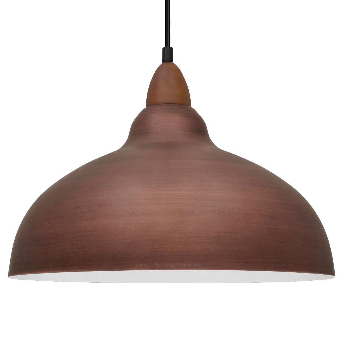 Long Life Lamp Company Copper Rustic Pendant Light Industrial Barn Ceiling Light Pendant Fitting H3128