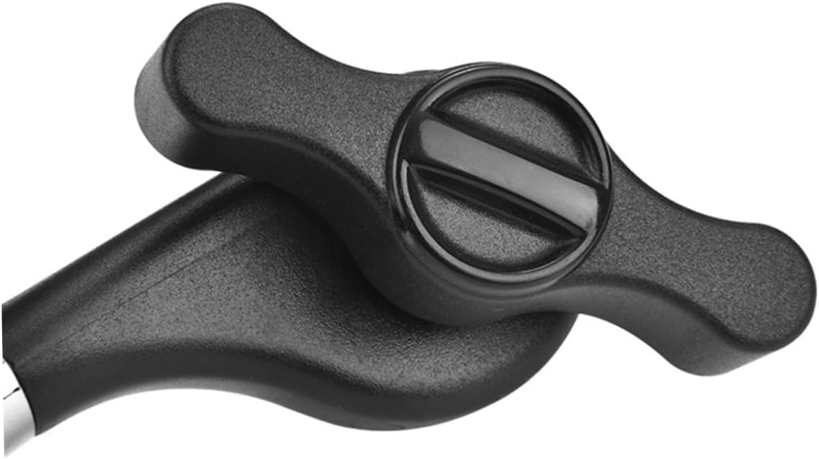 Unomor Stainless Steel Can Opener Safe Grips Professional Bottle Opener for Kitchen Use Easy for All Ages for Home Travel and Outdoor Activities Black