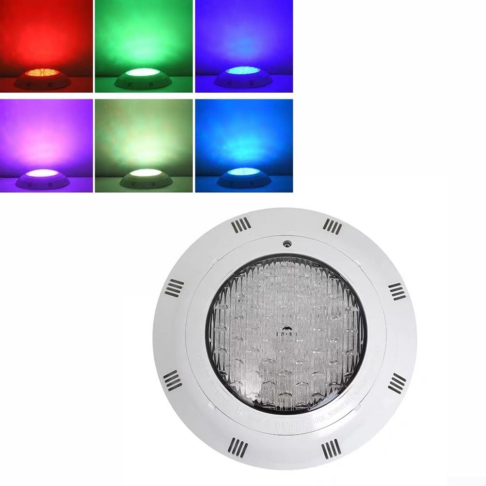 Oświetlenie basenu RGB z pilotem zdalnego sterowania do projektów oświetlenia basenu, klasa IP68, kąt świecenia 120 stopni (18 W)