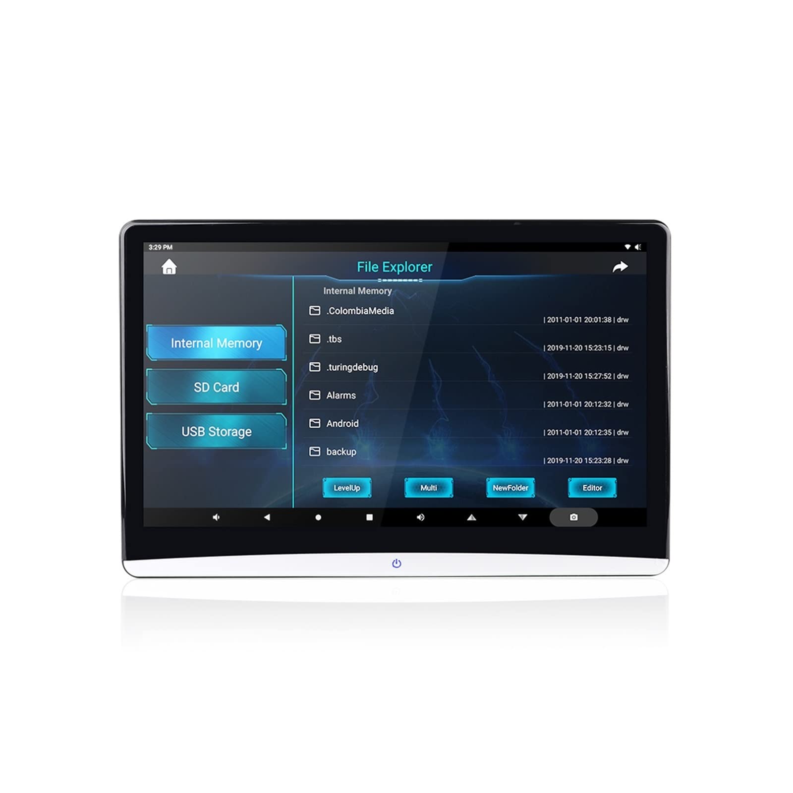 Uaktualnij Monitor zagłówka telewizora samochodowego 10,1-calowy monitor montowany za zagłówkiem samochodu HD 1080P Ekran dotykowy wideo WIFI/Bluetooth/USB/SD // FM MP5 Odtwarzacz wideo (Color