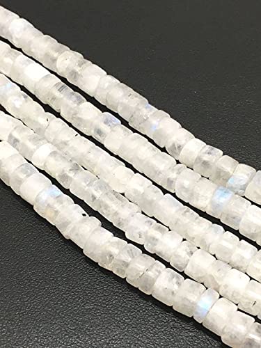 Perles pierre de lune arc en ciel rondelles ronds plats pour bijoux