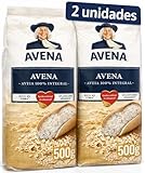 Quaker Copos de Avena Integrales Hojuelas 500g | 2 Paquetes de 500g | Avena Integral en Copos | Ideal para Desayunos Saludables y Recetas Caseras