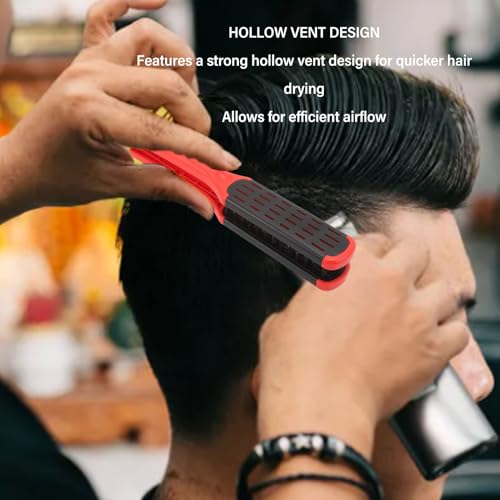 Cepillo alisador para cabello color rojo miniatura 5