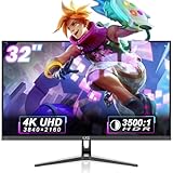 LXZ 32" 4K Monitor UHD 3840 x 2160, VA Panel, AMD FreeSync Premium, 178° Viewing Angle, 100% sRGB, 3500:1 Contrast Ratio, Compatible with Wall mounting 75 x 75MM