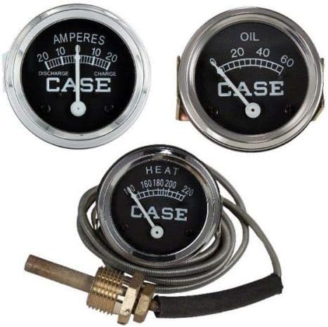 Amp Temp Oil Gauge Set for Case Tractor D DC LA S SC VAC 400 500 600