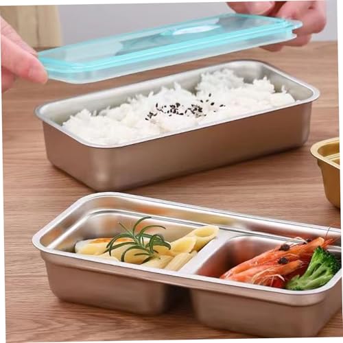 Boîte à collation en acier inoxydable NIDONE à 2 compartiments pour repas nomades