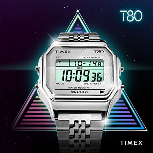 Image of TIMEX 80 Tonneau 34mm Grey Dial Digital Unisex Watch - TW2R79300UJ