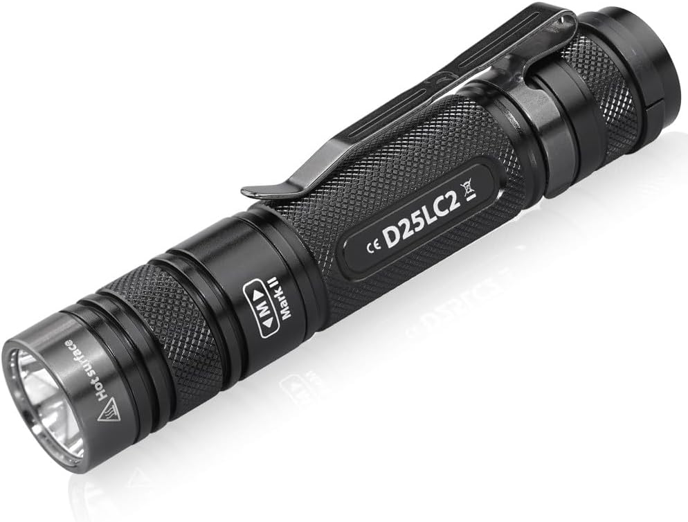 EAGLETAC D25LC2 MKII - Eagletac D25LC2 Clicky MKII XM-L2 U4 LED Flashlight - 1480 Lumen, Cool White (Battery NOT Included)