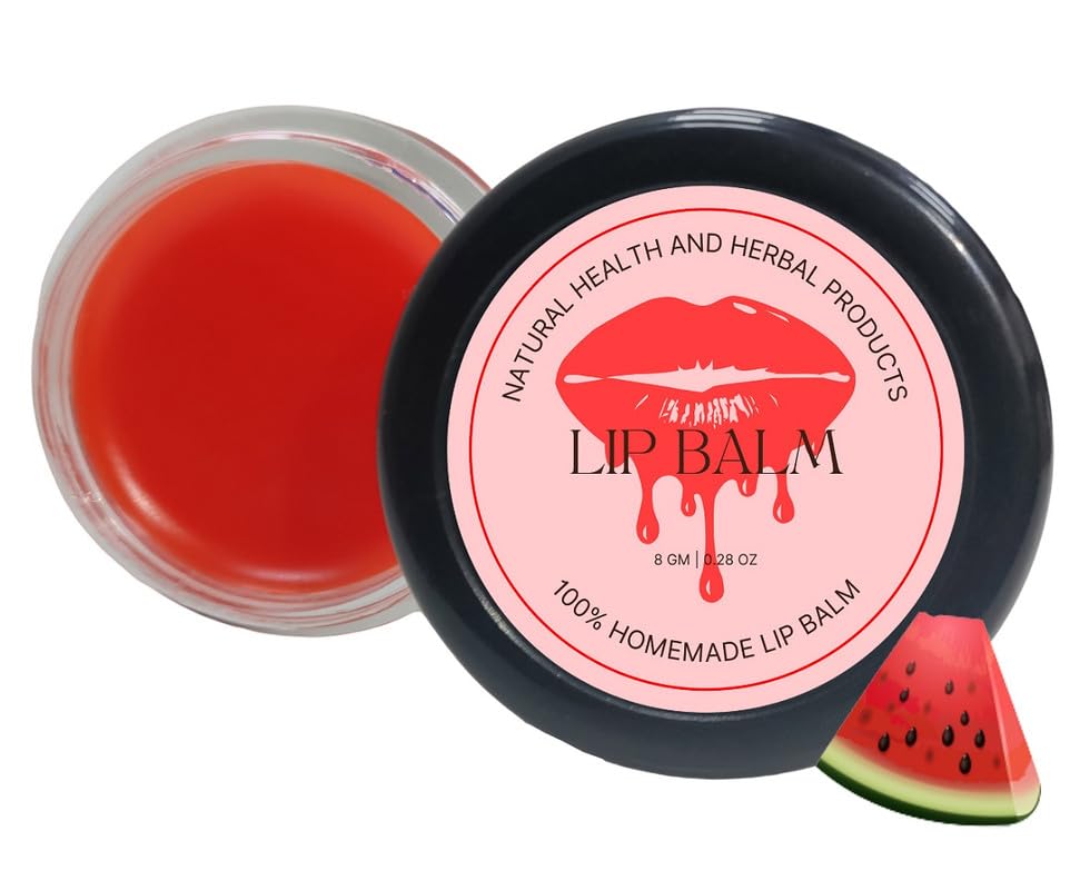 Natural Health and Herbal products Kissable Water-Melon Lip Love: Nourish Your Lips with Twist Bright Lips 12 Hours 12 Hrs Miniaturization, Long Lasting, Romantic, Kissable, Smooth Enriched, Care- 8g