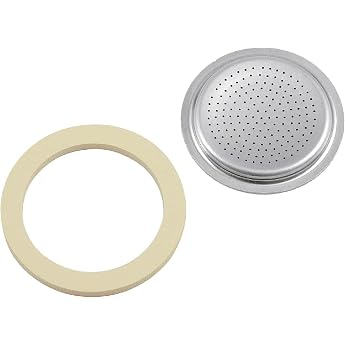 Bialetti (ビアレッティ) Espresso Maker Replacement Parts for Moka Express 2 Cup, Gasket & Filter 0800038 Approx. 2.2&times;2.2&times;0.1 inches