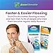 GumChucks Floss for Teeth - Flossing for Kids and Adults - Orthodontic Flossers for Braces - Dental Gum Floss Picks for All Ages (Old Skulls - Ninja Vitis)