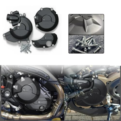Cache moteur et couvercle protection embrayage noir Monster 1200R 2016-2019