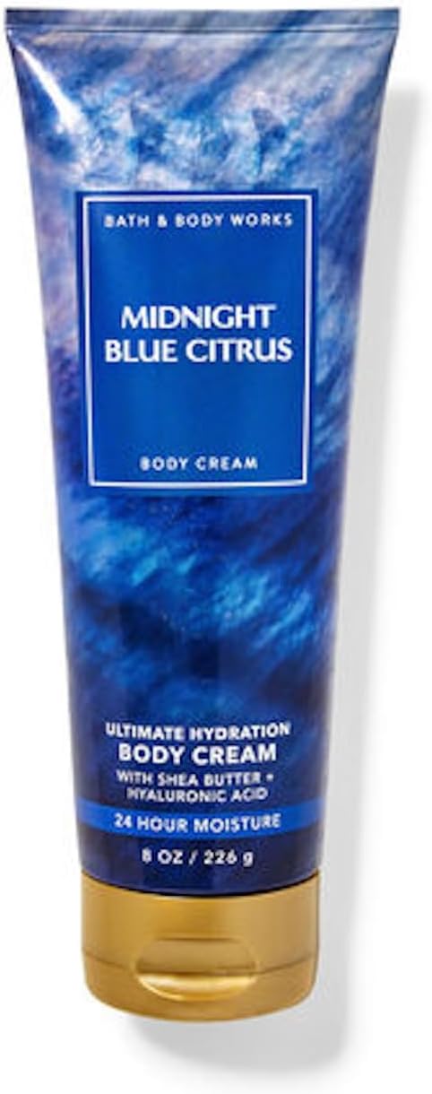 Bath & Body Works Ultimate Hydration Body Cream Gift Set For Women, 8 Fl Oz (Midnight Blue Citrus)