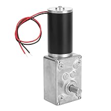 24V 8mm Shaft Reversible Gear Motor, High Torque Metal Electric Motor with Ball Bearing 100RPM for Robotics and Automation