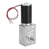 DC 12V Gear Motor High Torsion Speed Reduce Electric Motor Reversible Gear Motor 8mm Shaft (12V 50RPM)