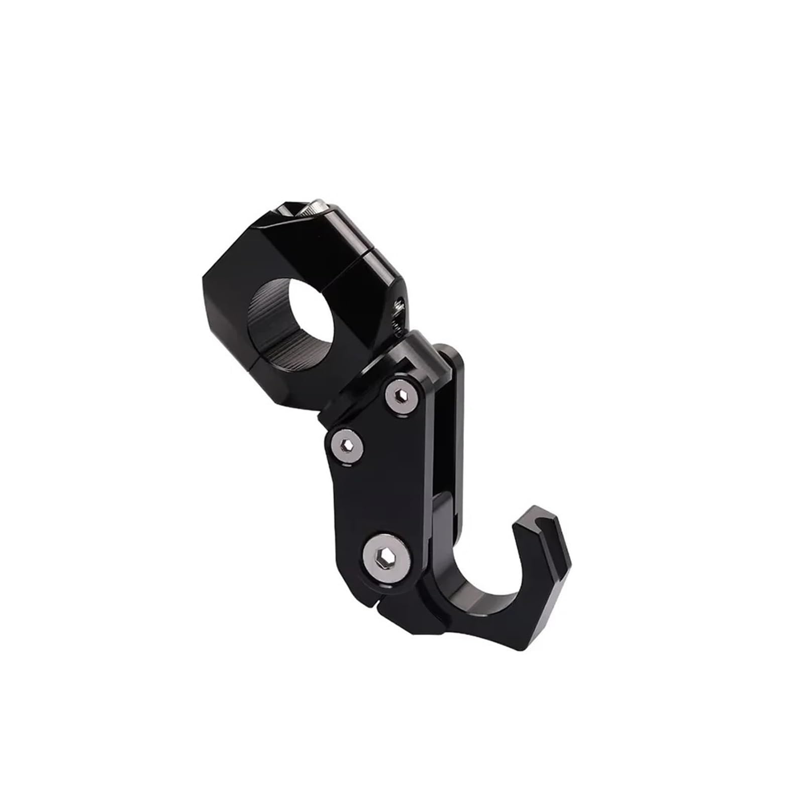astuyhj Non-Slip Handlebar Hook for Hon@&da ADV150 ADV160 ADV350 Motorcycle Aluminum Alloy Helmet Hanger Foldable Hook Adjustable Storage Mount Accessories(B Black)