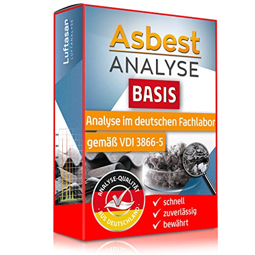 Asbest Test Basis Check zum Nachweis von Asbest in Staub- oder Materialprobe