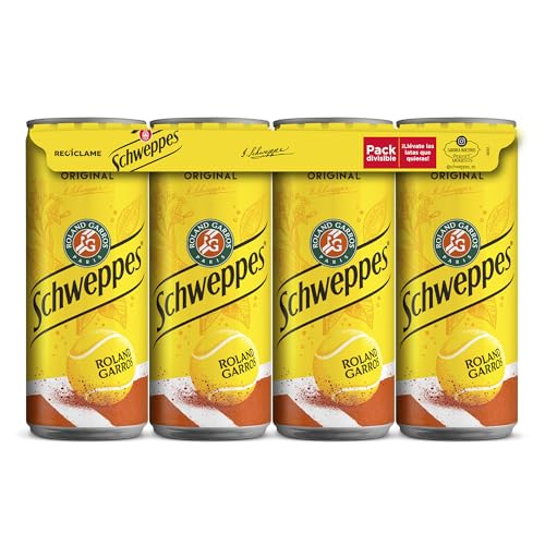 Schweppes Tónica Original, Bebida Refrescante - Lata, Pack 8x33cl