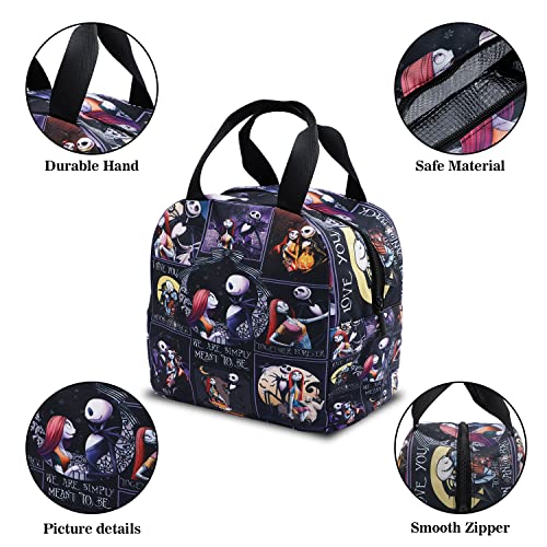 The Nightmare Before Christmas Lunch Box Bag Jack Skellington Lunch Holder Layer Insulated Lunch Cooler Bag For Women Girl Work Picnic (Lb Jack) #TOP2