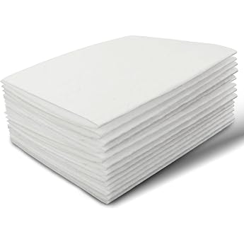 Felt for Crafts Craft Felt White 1 mm Thick Felt Fabric Craft Felt 18 x 28.5 cm Soft Craft Felt for Crafts Pack of 10 Felt Sheets for Handmade DIY Sewing Project Party Decorations