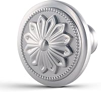 Vista 1 de Paquete de 10 Pomos de Gabinete de Níquel Cepillado, Manijas Redondas de Níquel para Gabinetes de Cocina de 1-2/5", Tiradores de Cajón de Níquel