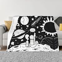 Beautiful Foglie Coperta Leggera In Microfibra Con Motivi Floreali - 100x130 Cm, Perfetta Per Divano, Campeggio E Picnic, Lavabile - 3