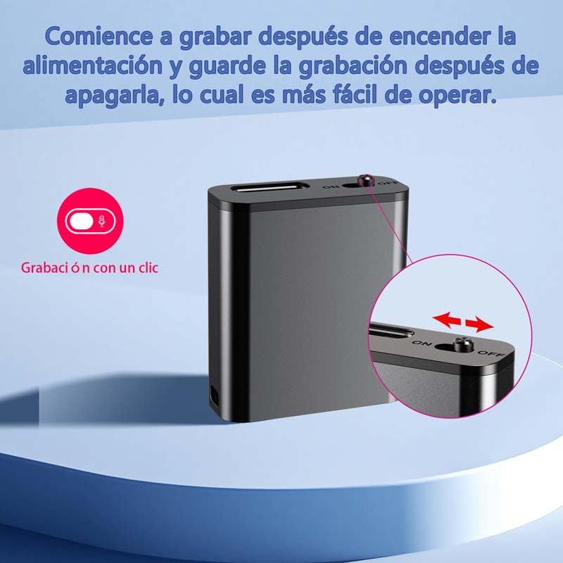 Mini grabadora magnética activada por Voz, Dispositivos de micrograbación, grabadora de Sonido pequeña Digital, grabadora de Audio STTWUNAKE