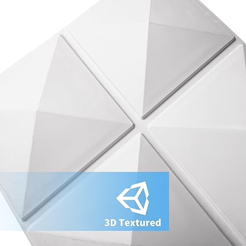 Miniatura 2 de Art3d A10007 3D paneles de pared blanco mate-A10007 32 pies cuadrados