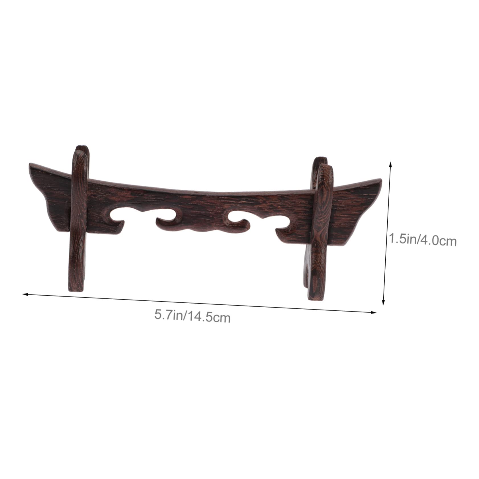 BESPORTBLE Elegant Wood Sword Bracket Sword Display Stand Rack Desktop Storage for Collectors