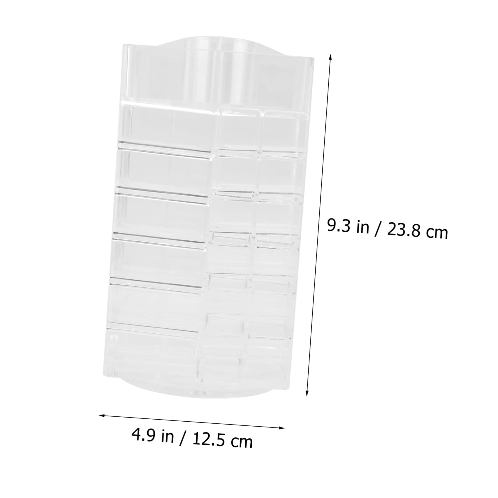 Porta Rossetti Organizer Rotante da Tavolo in Acrilico Trasparente | Espositore per Lucidalabbra, Supporto per Smalto e Piccoli Accessori, Uso su Vanity Bagno e Tavolo Cosmetici