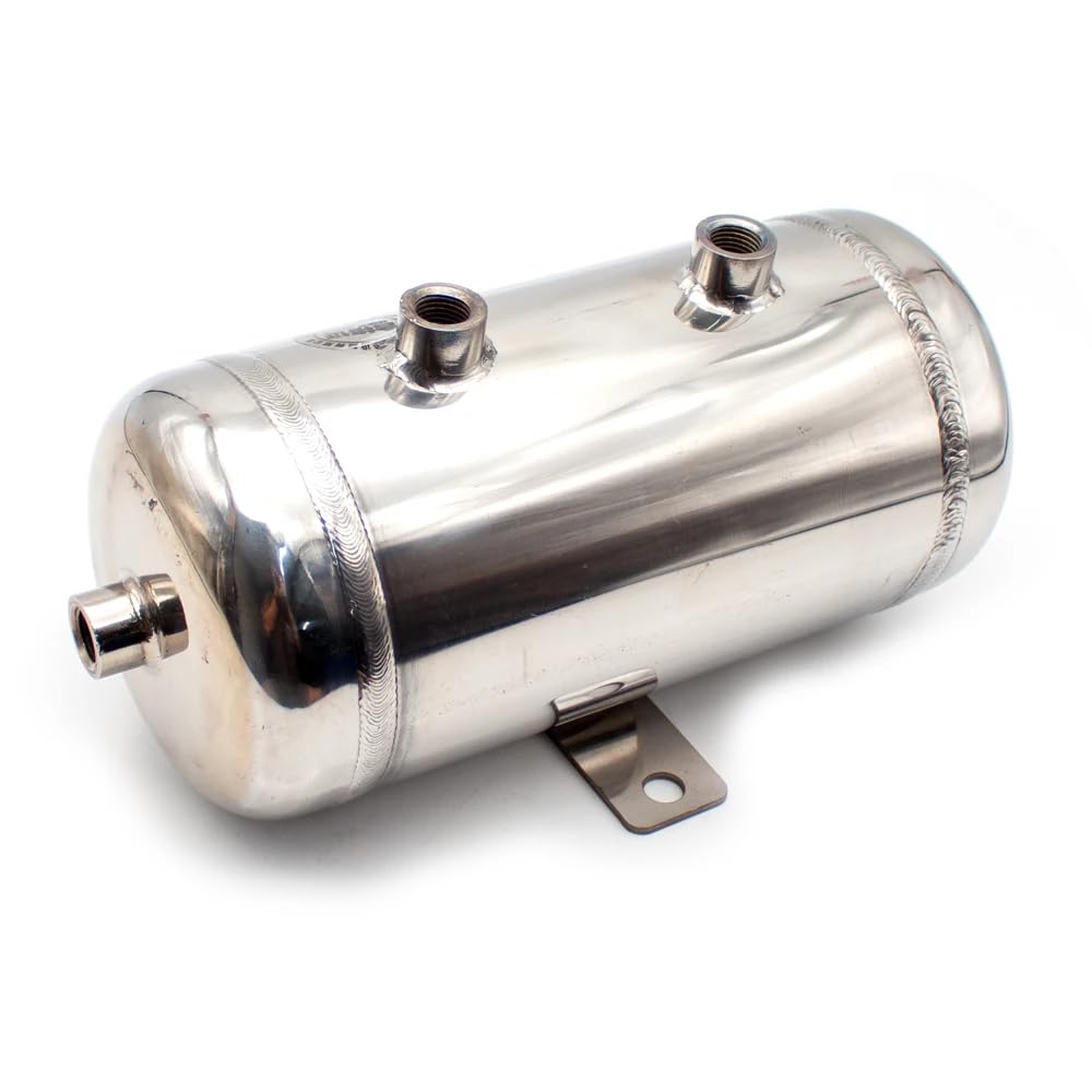 Tanque de Almacenamiento de Aire, Tanque de Aire de Acero Inoxidable 304, Tanque de Presión de Aire de Búfer de Vacío de 2 L, Entrada de Aire de 1/4 G(Set 2)