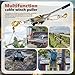 KITUYOTO Come Along Winch Tool 2T, 2 Gear Come Along Power Ratchet Puller Tool with Cable 2 Hooks, Cable Winch Puller for Construction, Moving, Securing, Automotive