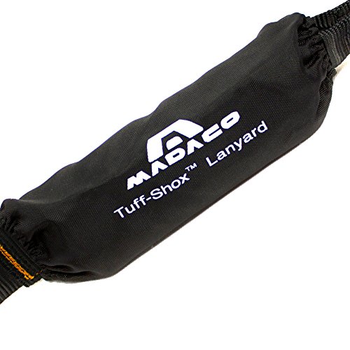Image of Madaco Roof Construction Fall Protection Heavy Duty Industrial Safety Internal Shock Absorbing Pack 2FT Snap Hook Lanyard ANSI OSHA L-613-01